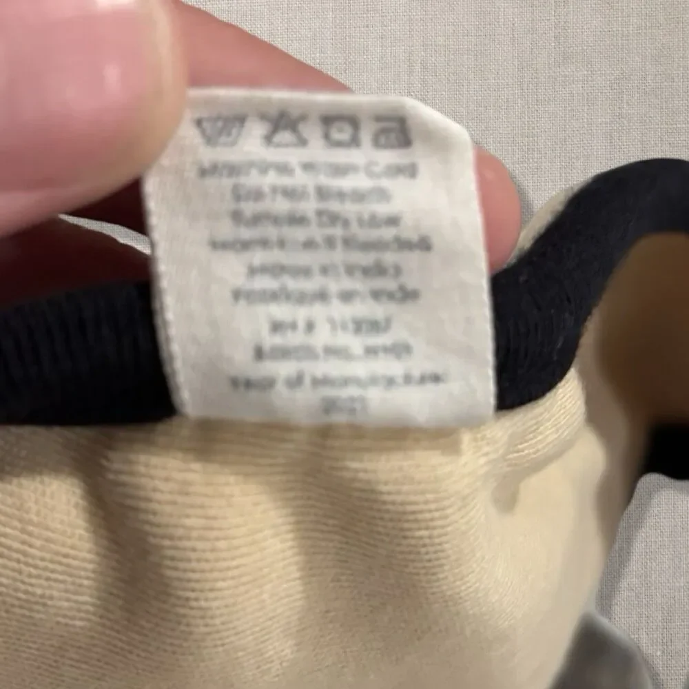 Kate Quinn Retro 70s Baby Bib Cream Black Groovy Ringer Mod Unisex